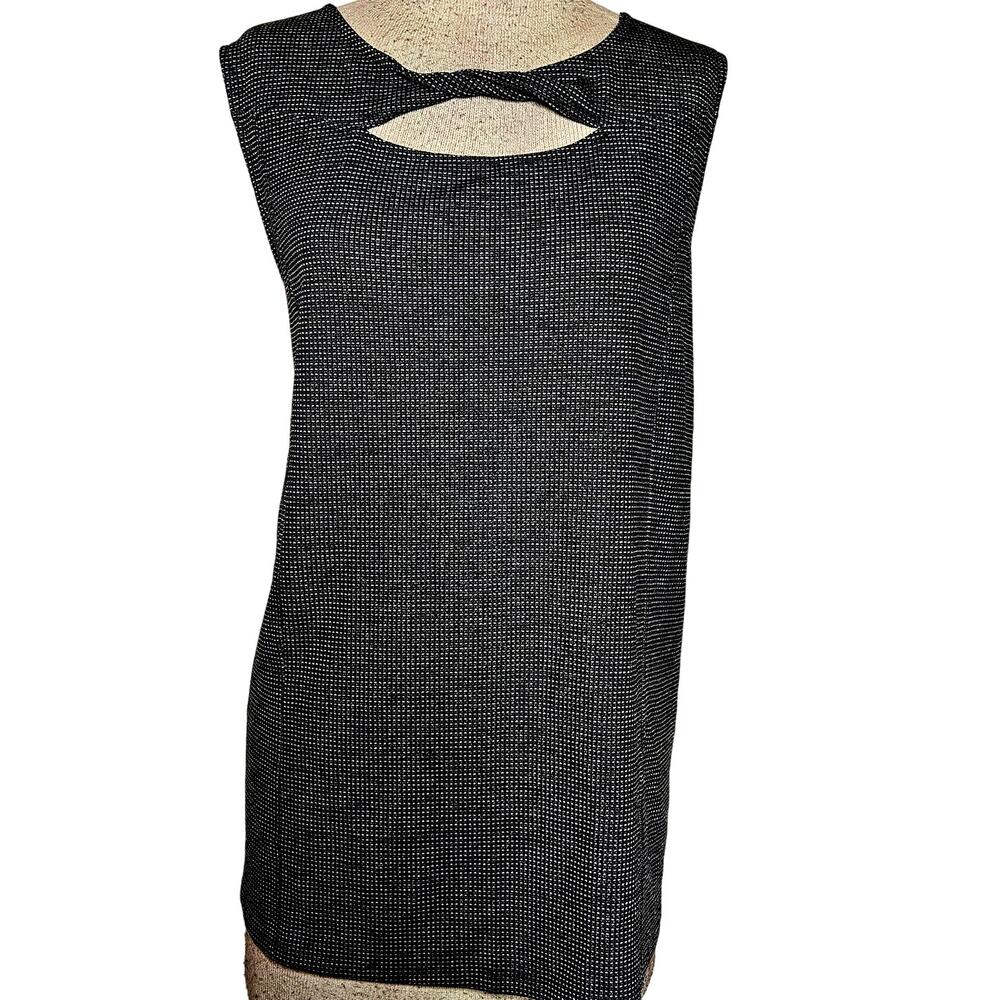 Black Knit Sleeveless Blouse Size 3X